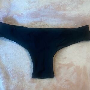 Black Women's Bikini Bottom - Classic Low-Rise Swimwear